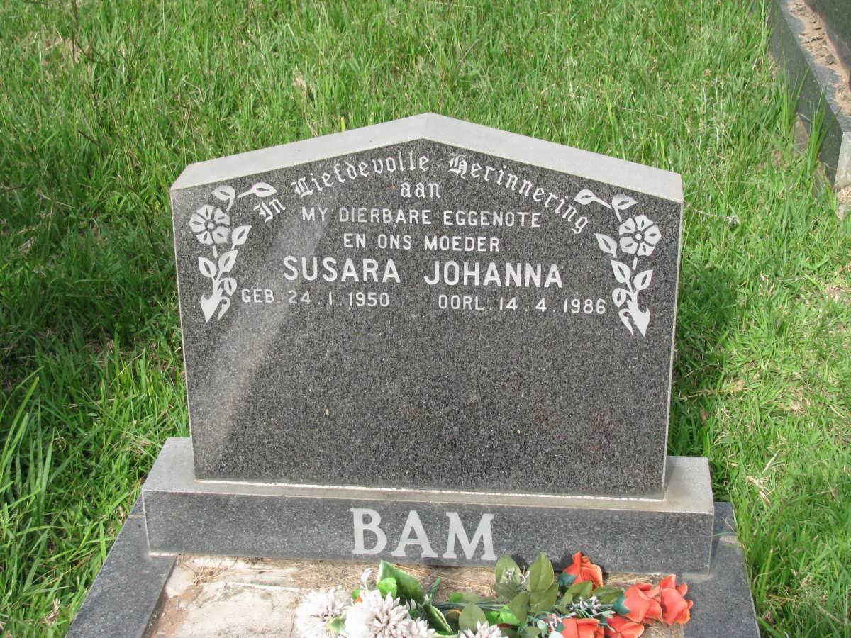 BAM Susara Johanna 1950-1986