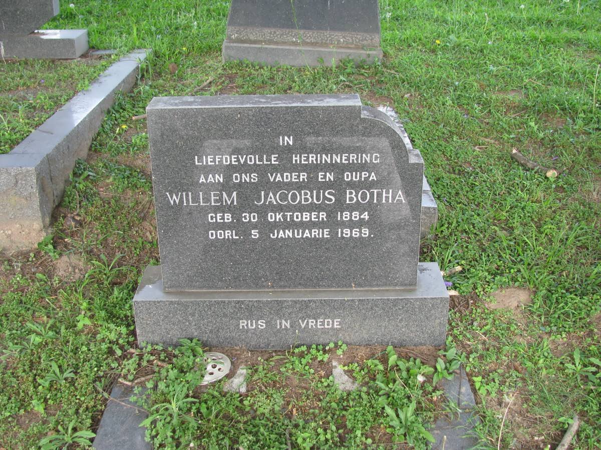 BOTHA Willem Jacobus 1884-1969