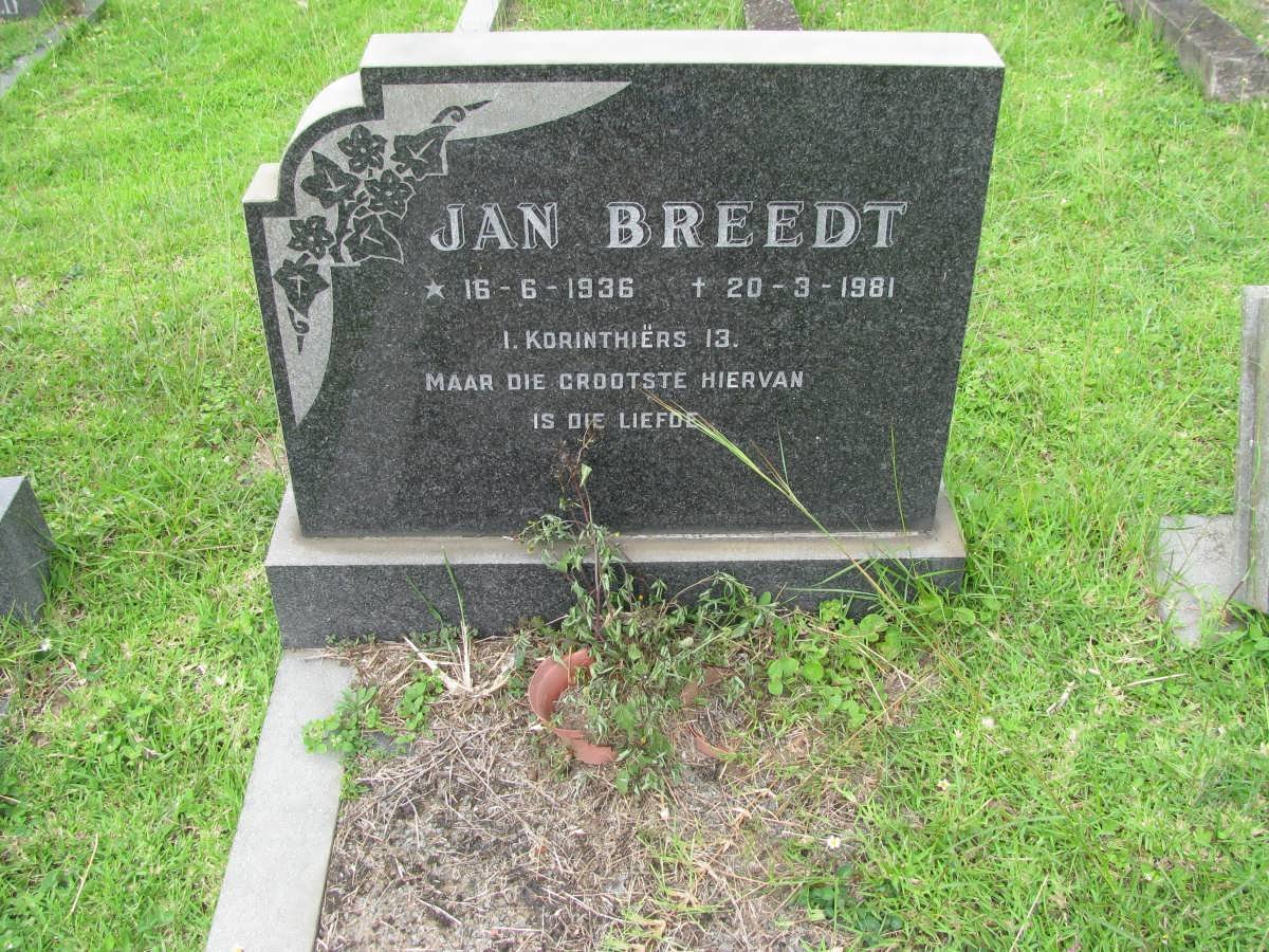 BREEDT Jan 1936-1981