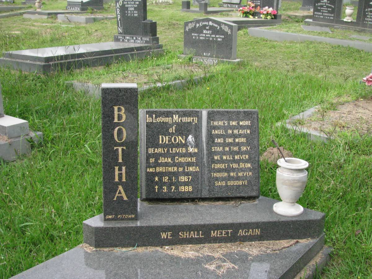 BOTHA Deon 1967-1988