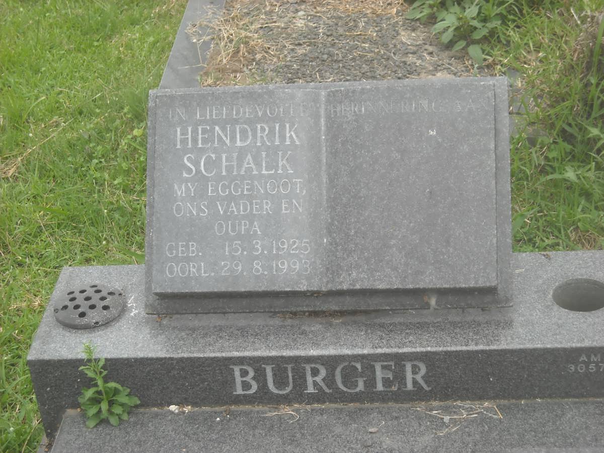 BURGER Hendrik Schalk 1925-1993