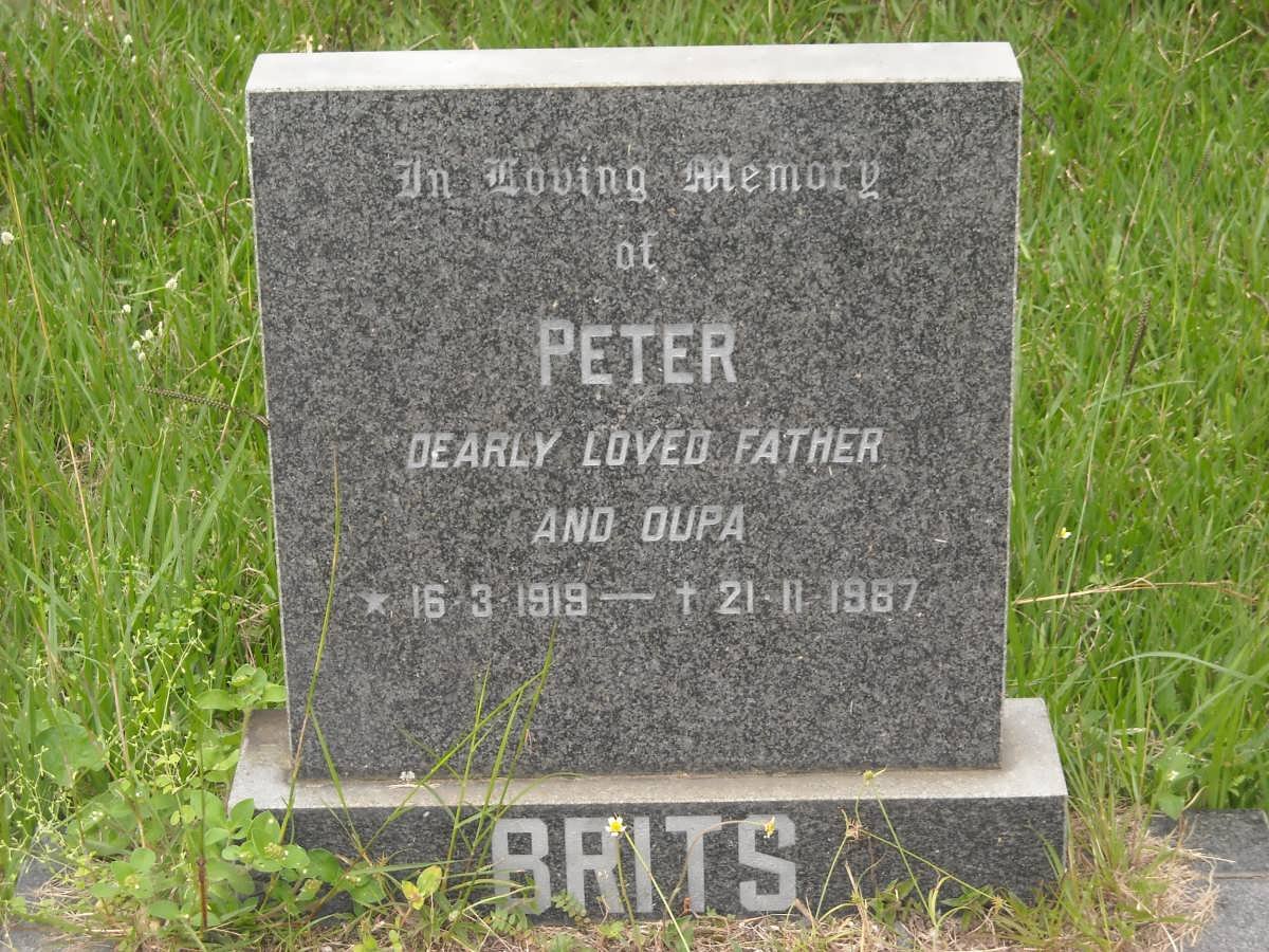 BRITS Peter 1919-1987