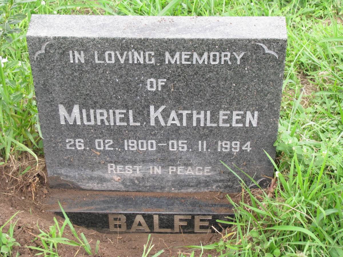 BALFE Muriel Kathleen 1900-1994
