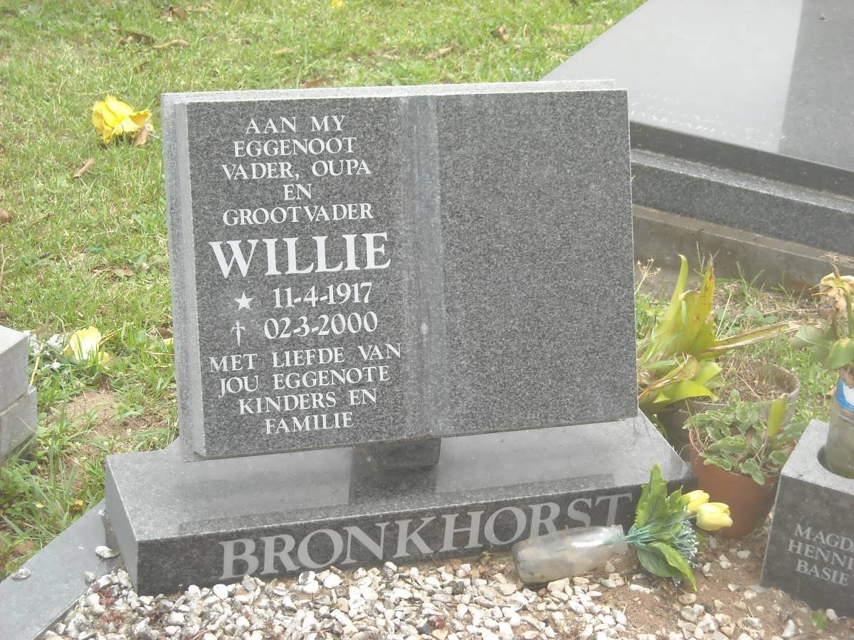BRONKHORST Willie 1917-2000