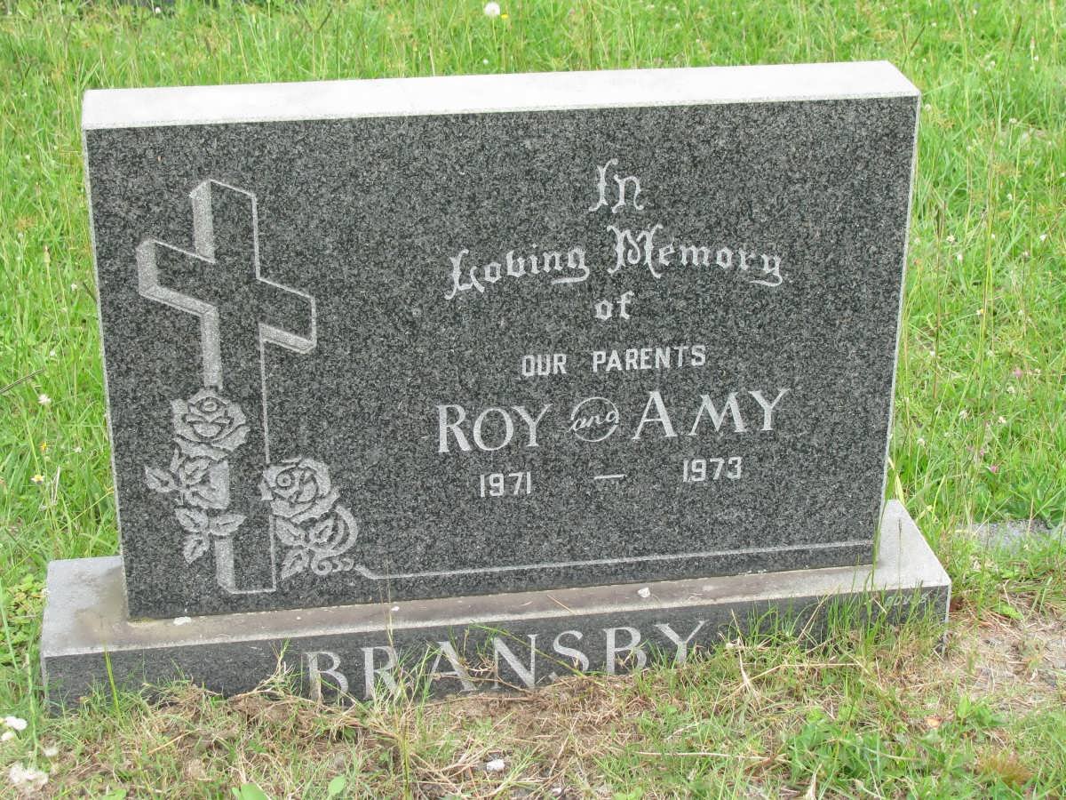 BRANSBY Roy -1971 &amp; Amy -1973