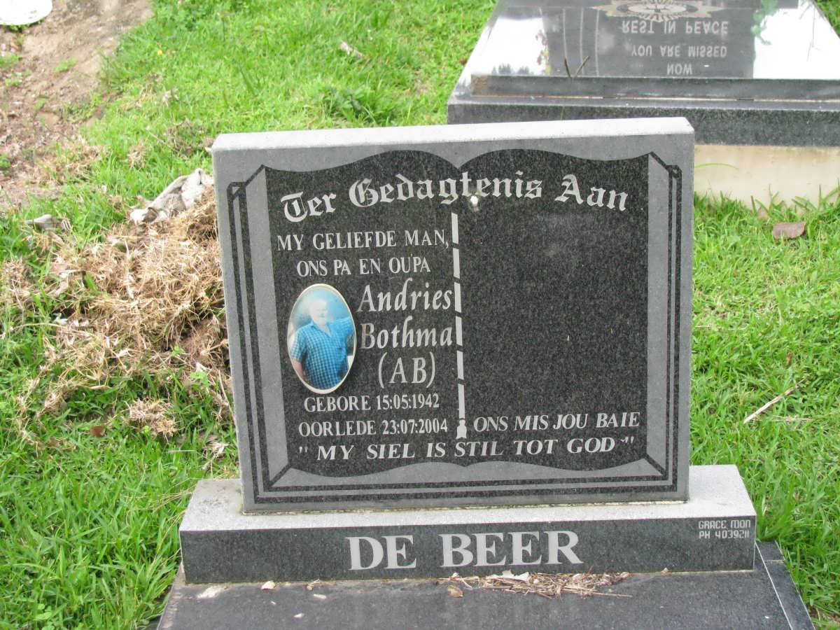 BEER Andries Bothma, de 1942-2004