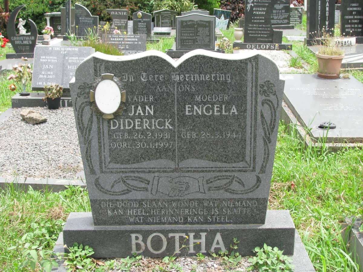 BOTHA Jan Diderick 1931-1997 &amp; Engela 1944-