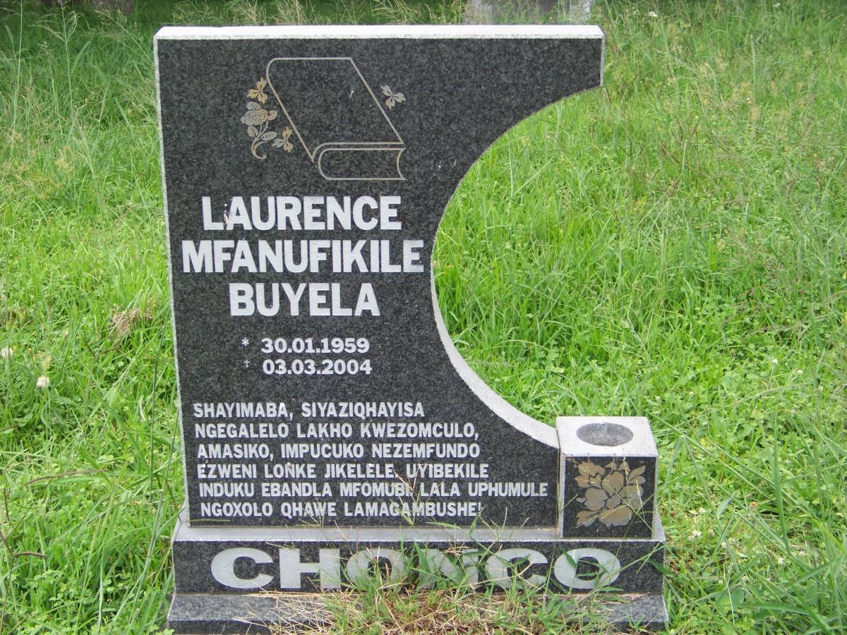 BUYELA Laurence Mfanufikile 1959-2004
