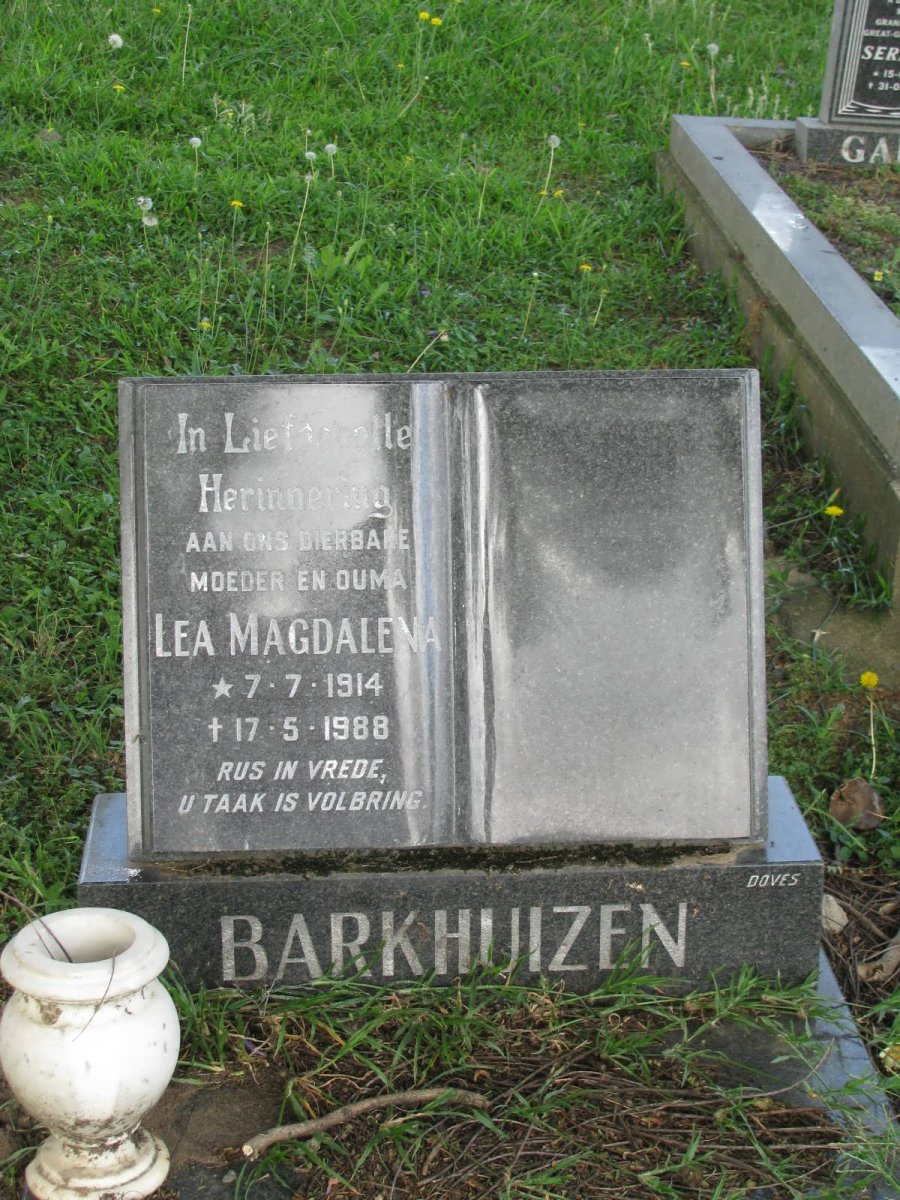 BARKHUIZEN Lea Magdalena 1914-1988