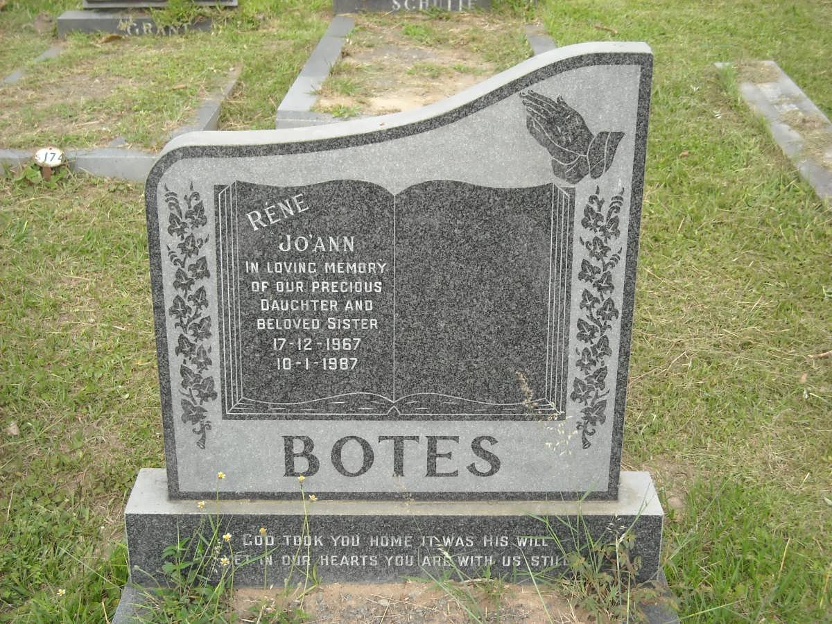 BOTES René Jo'Ann 1967-1987