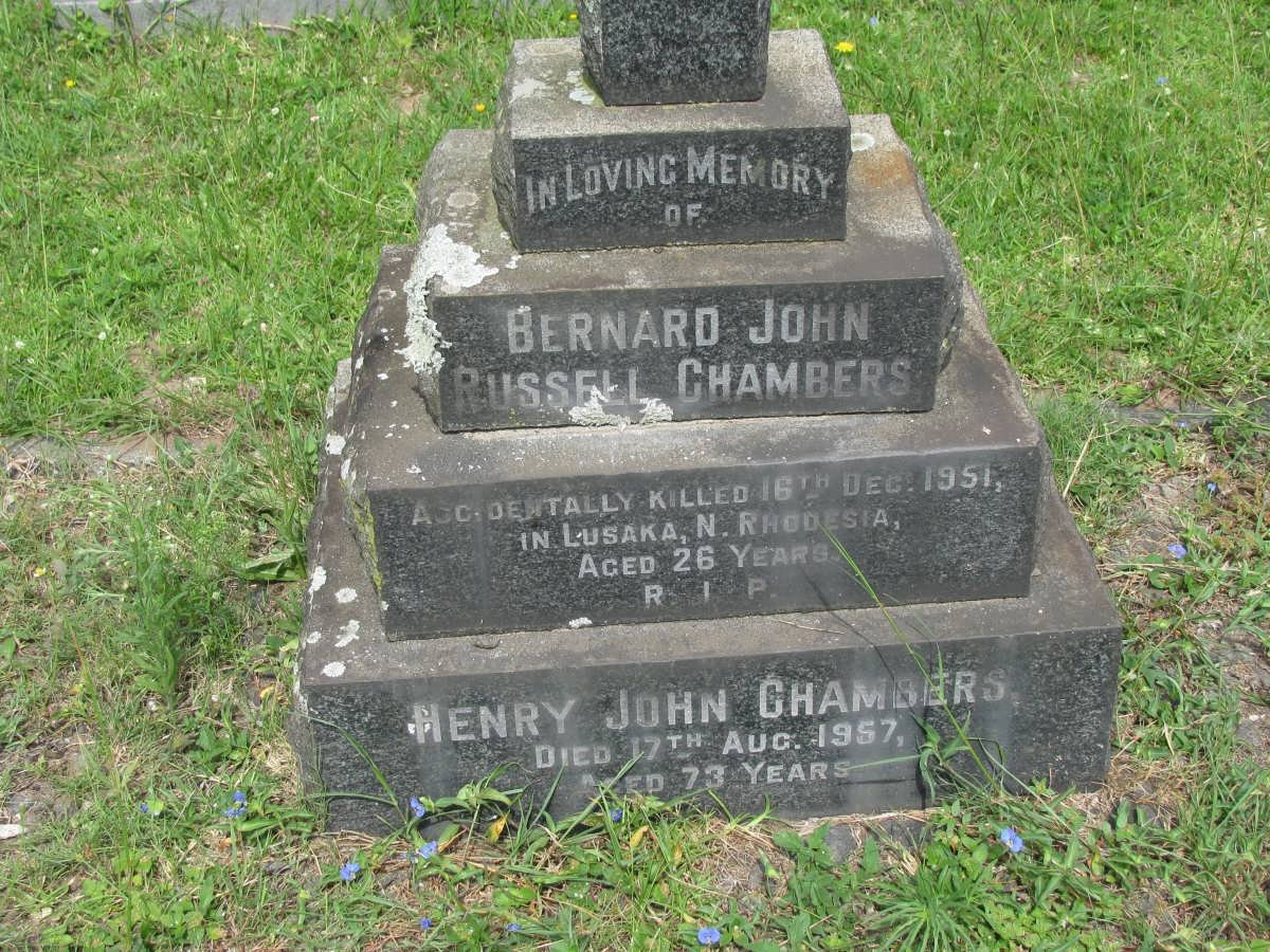 CHAMBERS Bernard John Russell -1951 :: CHAMBERS Henry John -1957