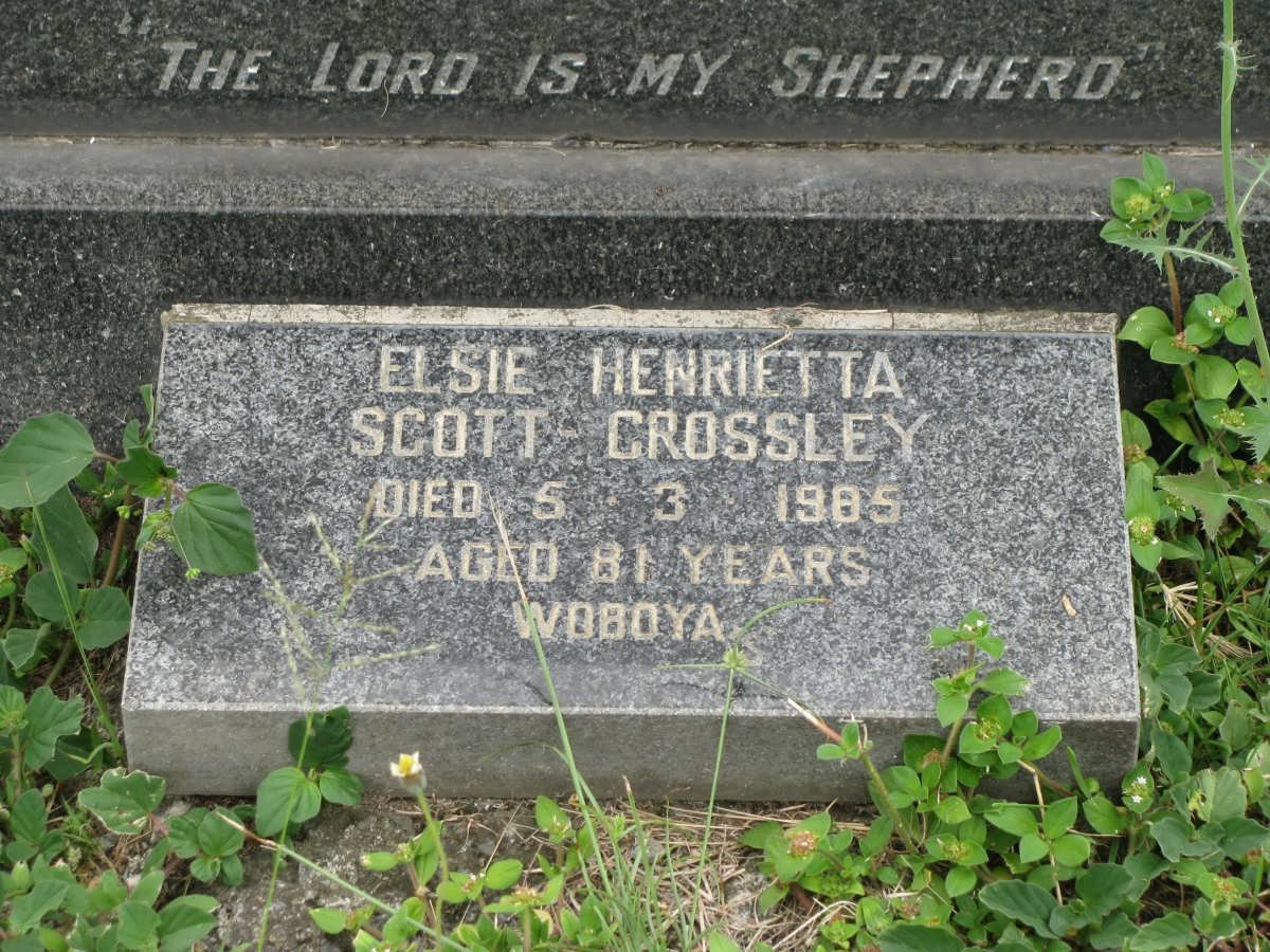 CROSSLEY Elsie Henrietta, Scott -1985