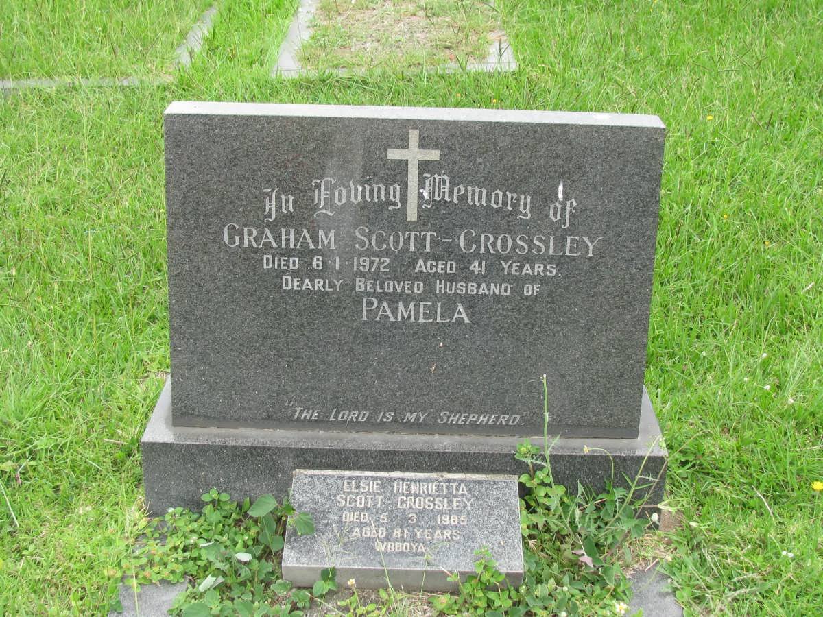 CROSSLEY Graham, Scott -1972