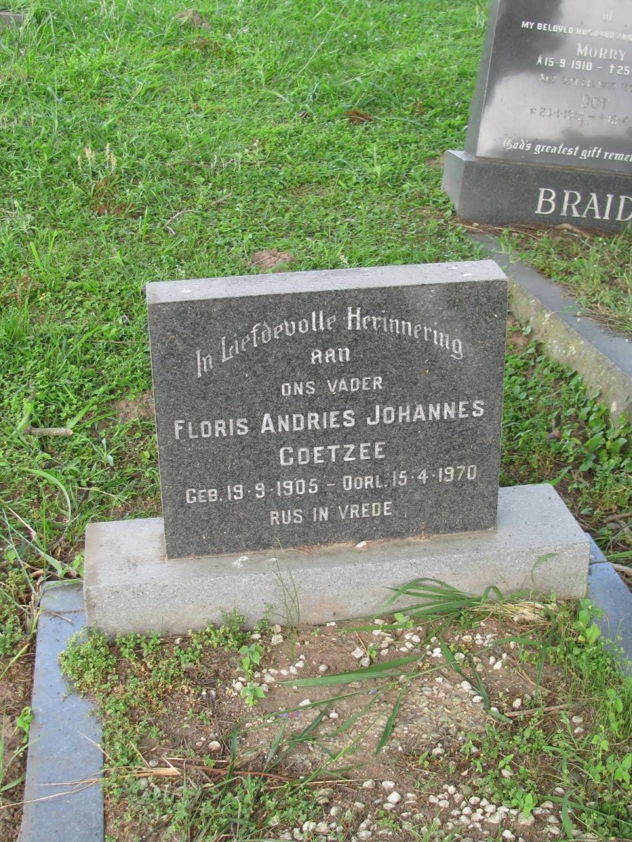 COETZEE Floris Andries Johannes 1905-1970