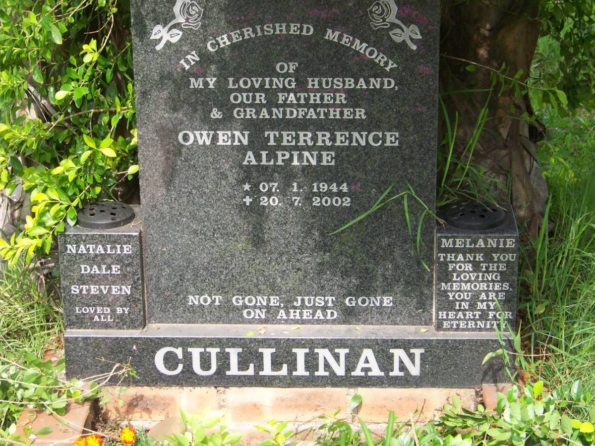 CULLINAN Owen Terrence Alpine 1944-2002