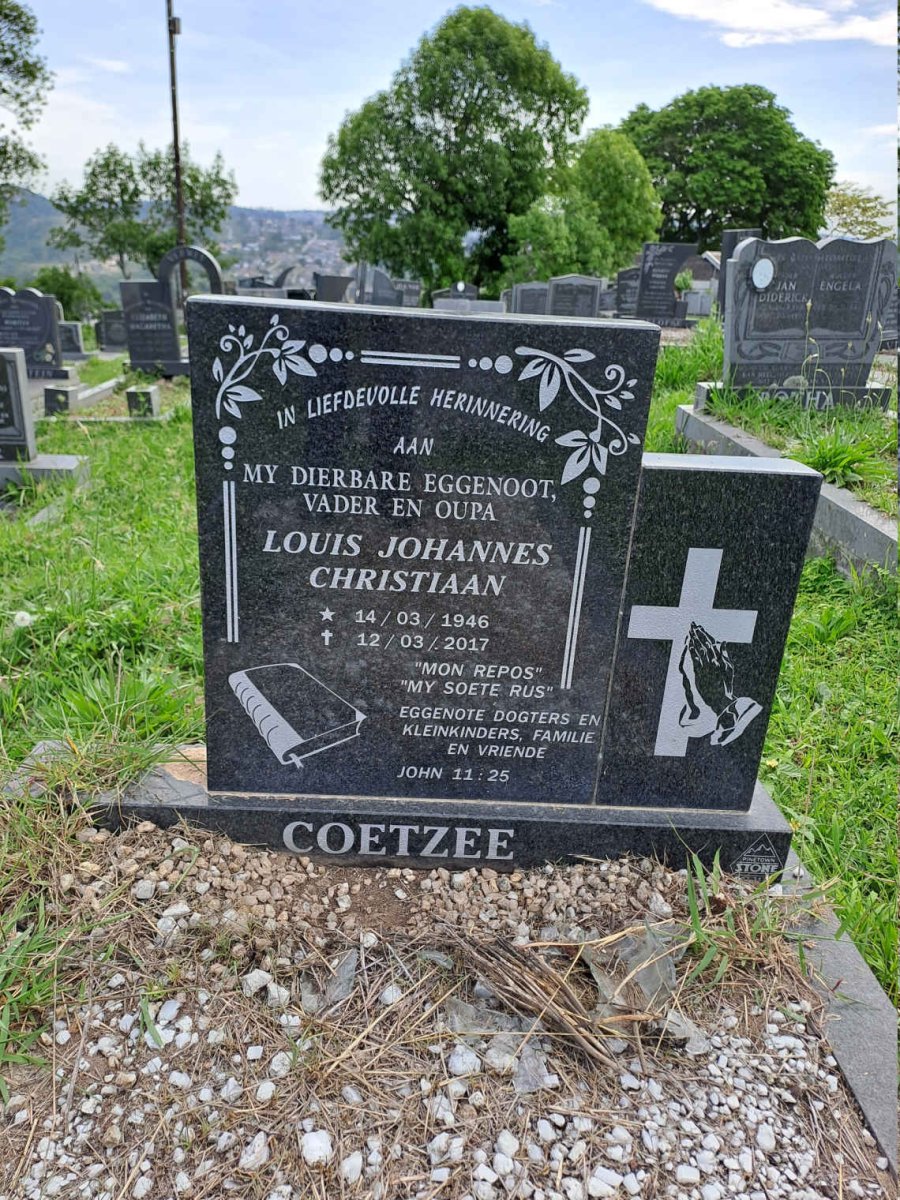 COETZEE Louis Johannes Christiaan 1946-2017