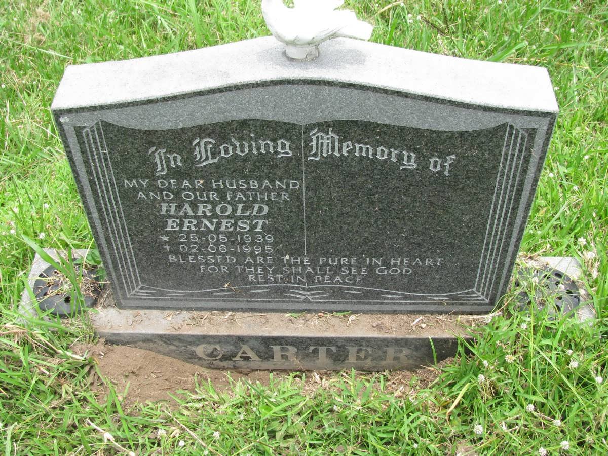 CARTER Harold Ernest 1939-1996