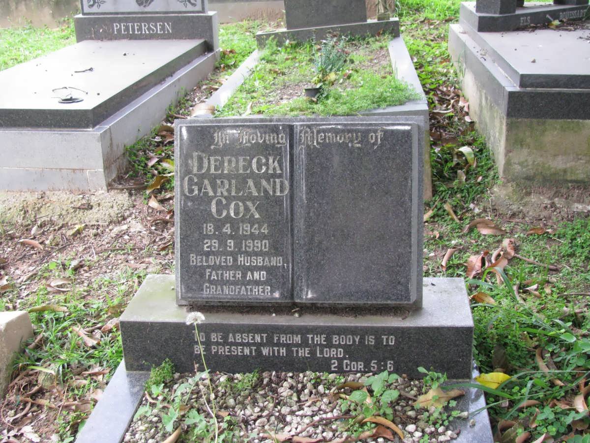 COX Dereck Garland 1944-1990