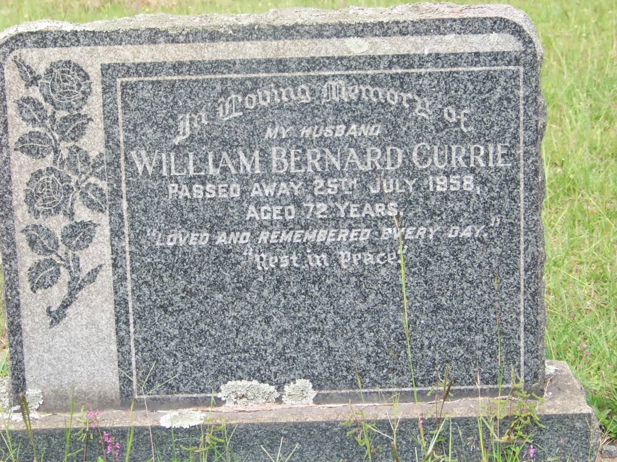 CURRIE William Bernard -1958