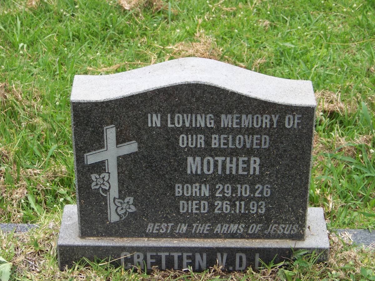 CRETTEN V.D.L. 1926-1993