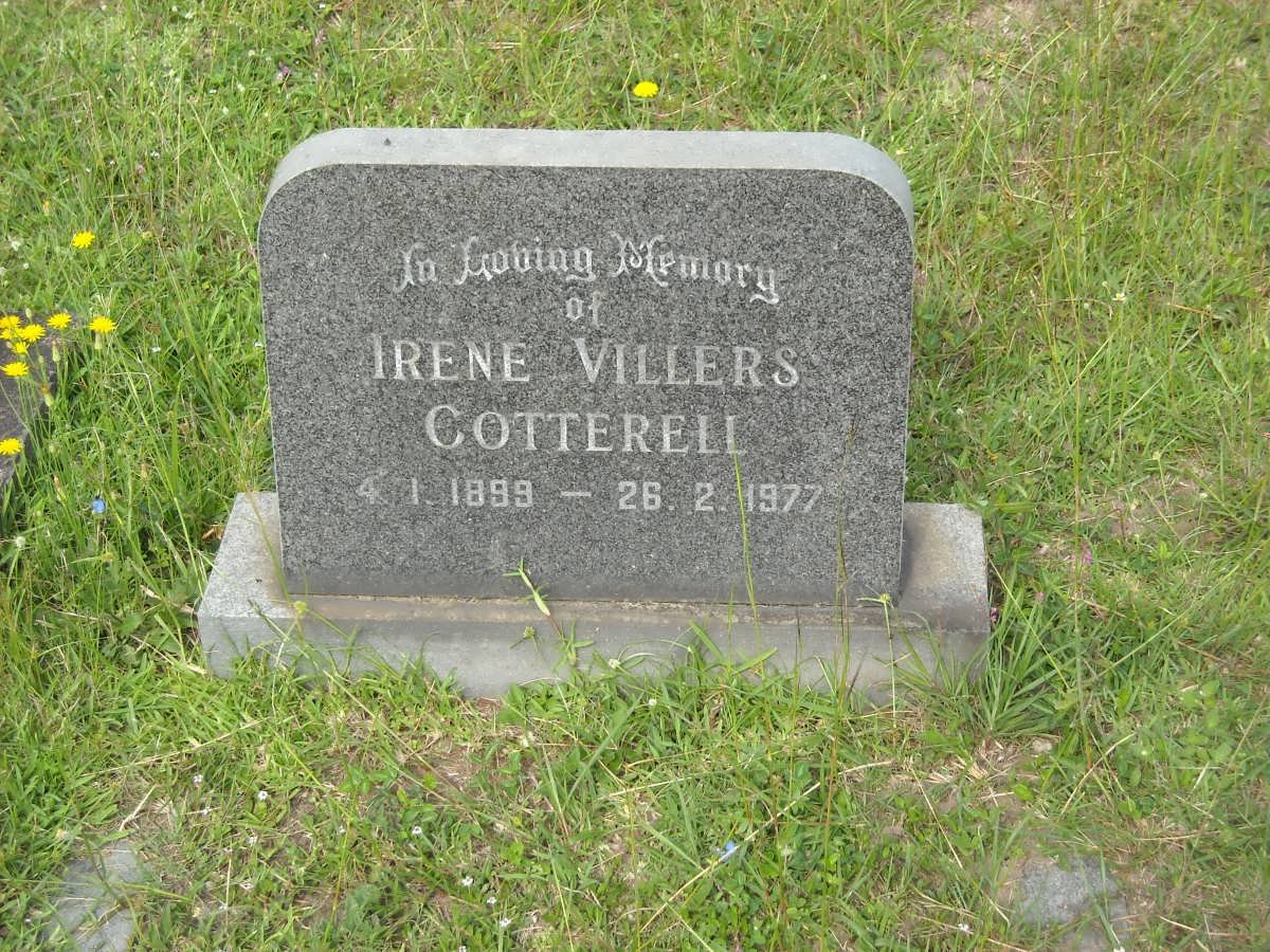 COTTERELL Irene Villiers 1899-1977