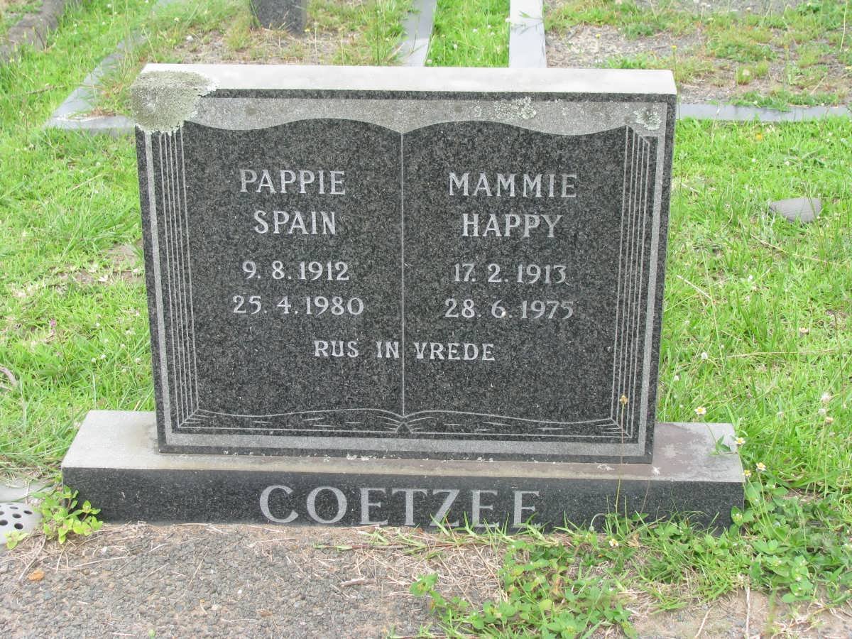 COETZEE Spain 1912-1980 &amp; Happy 1913-1975