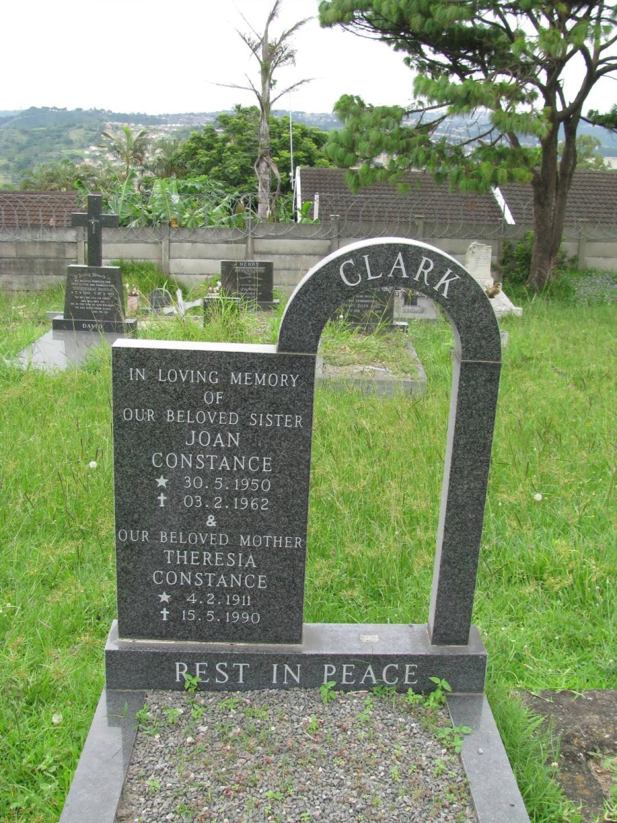 CLARK Joan Constance 1950-1962 :: CLARK Theresa Constance 1911-1990