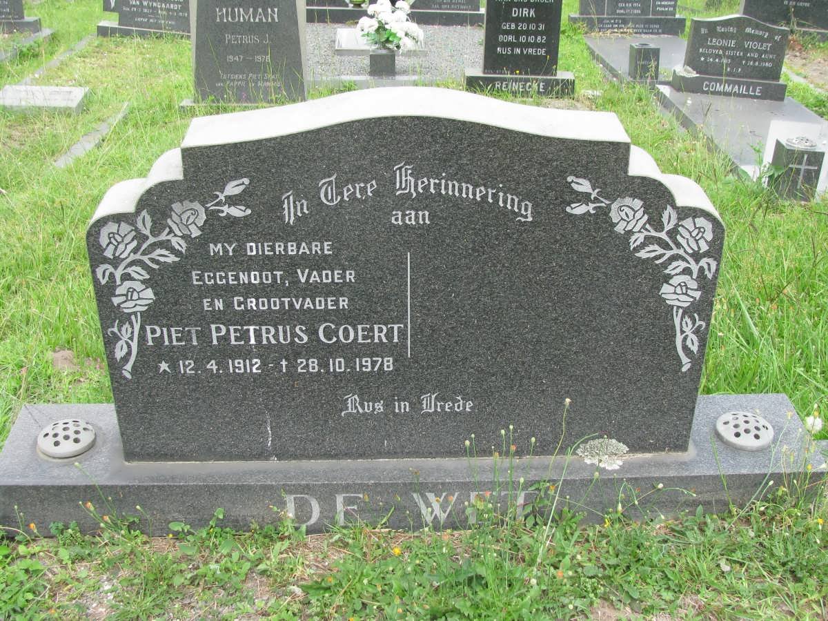COERT Piet Petrus 1912-1978