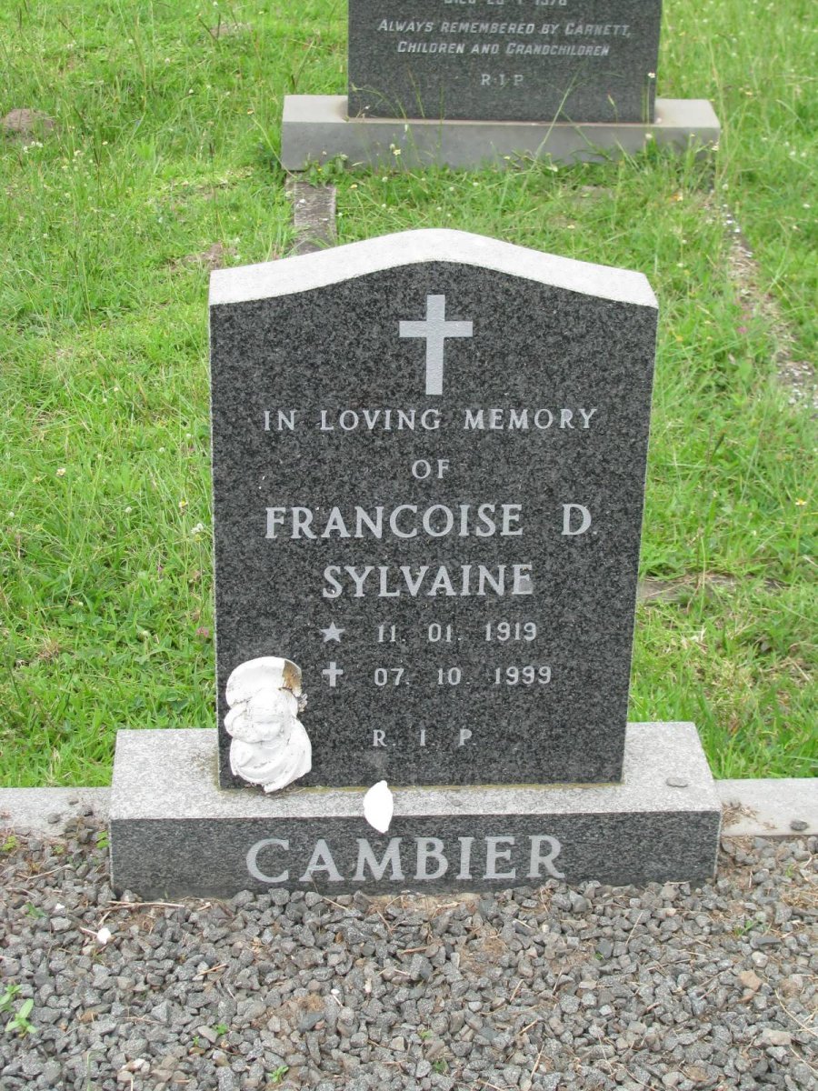 CAMBIER Francoise D. Sylvaine 1919-1999