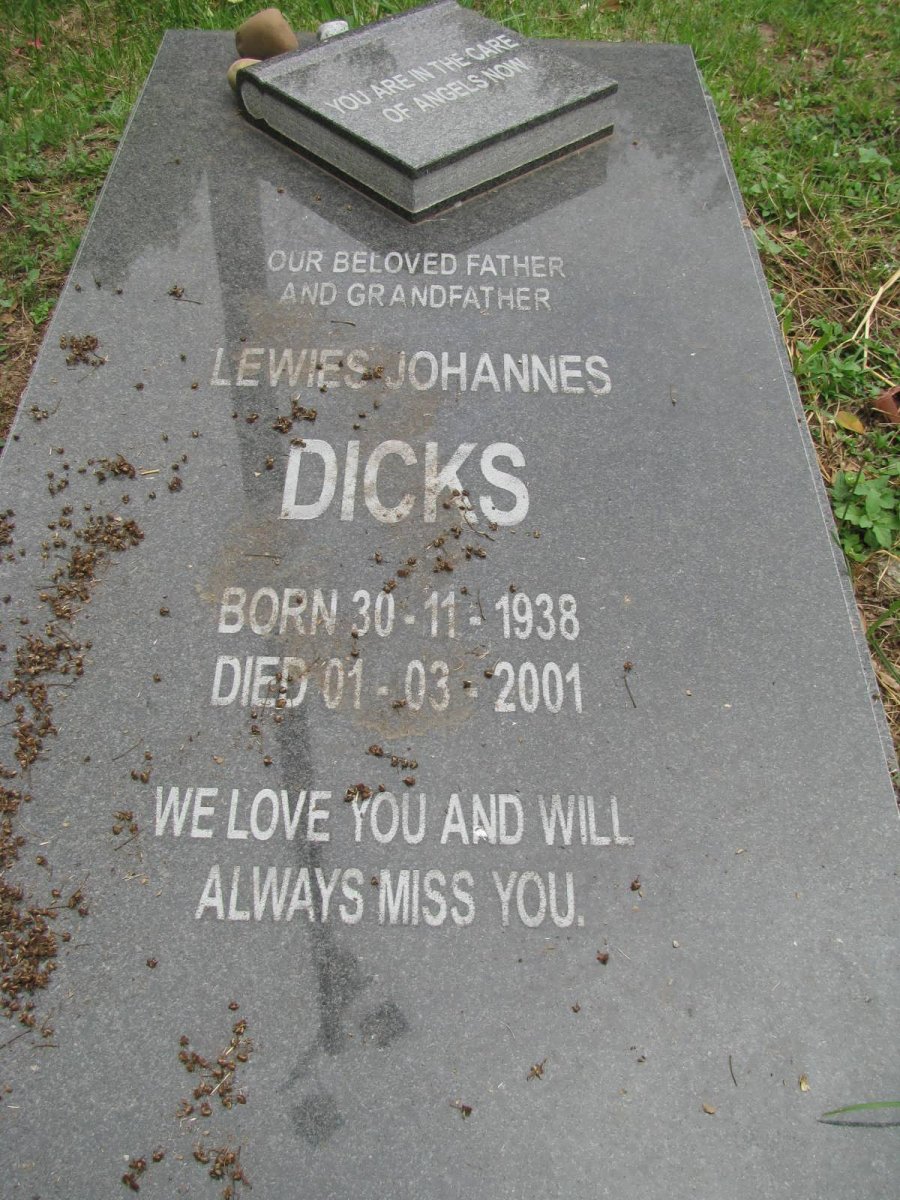 DICKS Lewies Johannes 1938-2001