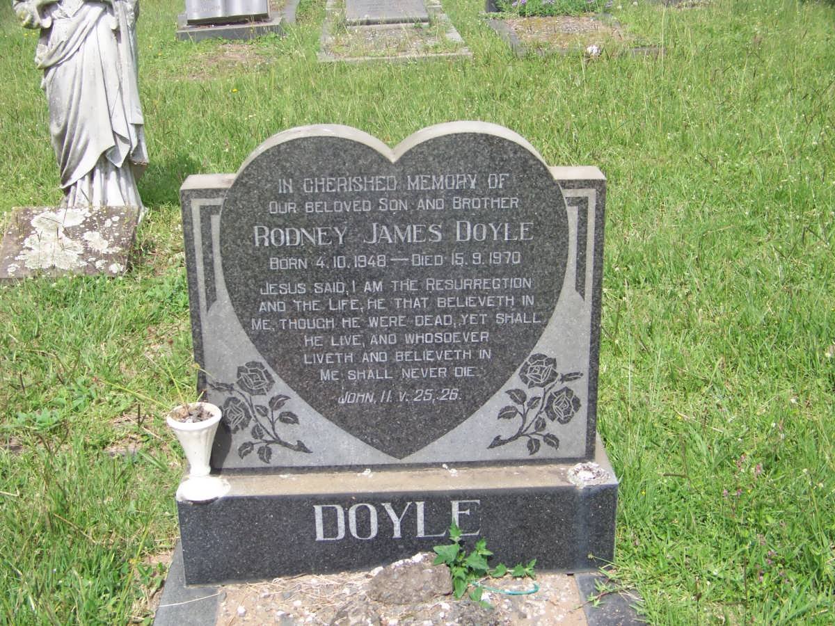DOYLE Rodney James 1948-1970