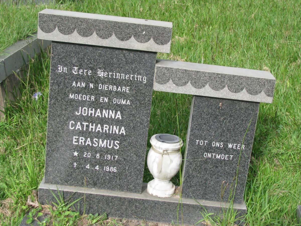 ERASMUS Johanna Catharina 1917-1986