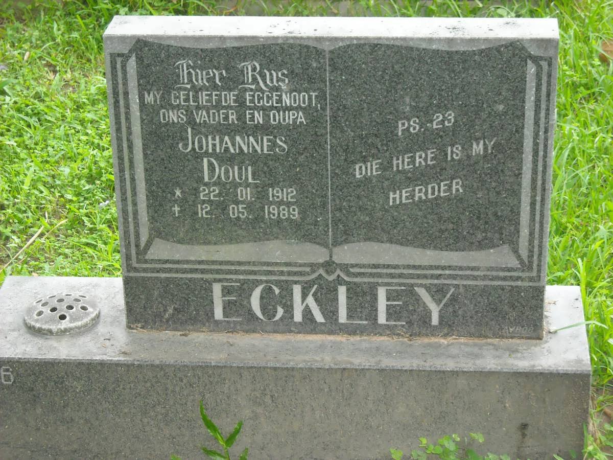 ECKLEY Johannes Doul 1912-1989