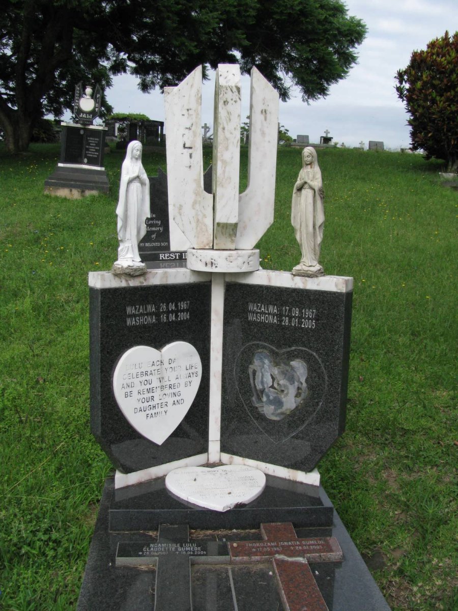 GUMEDE Thokozani Ignatia 1967-2005 &amp; Ncamisile Lulu Claudette 1967-2004