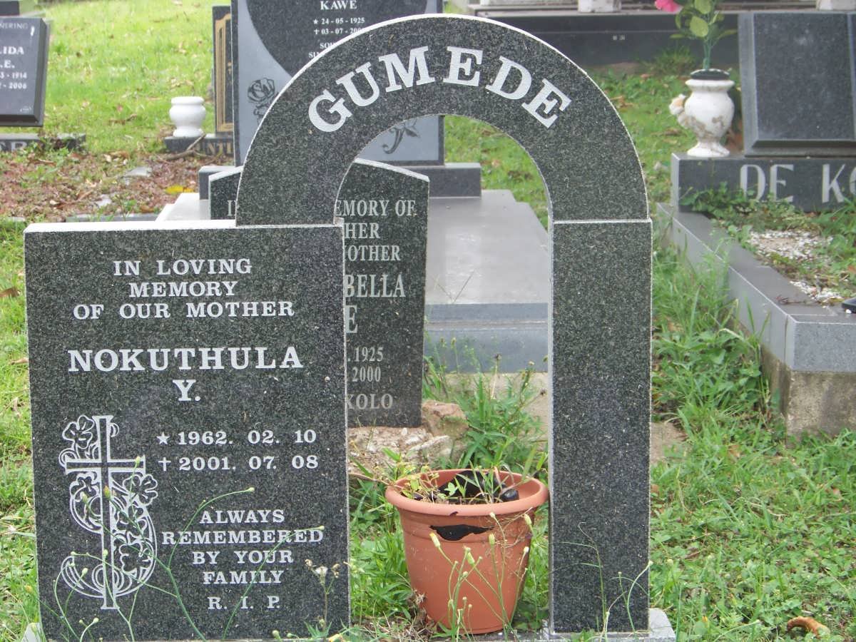 GUMEDE Nokuthula Y. 1962-2001