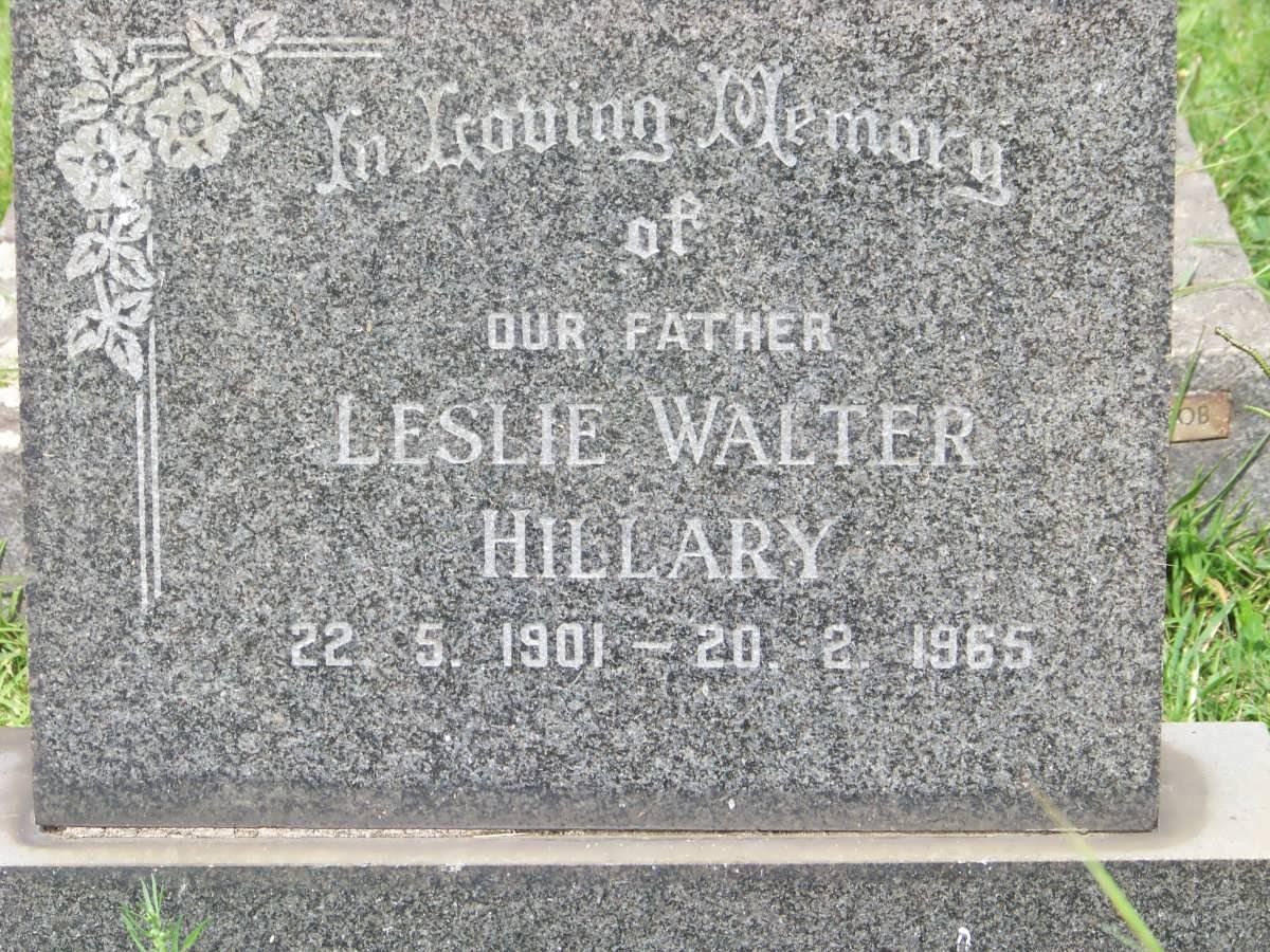 HILARY Leslie Walter 1901-1965