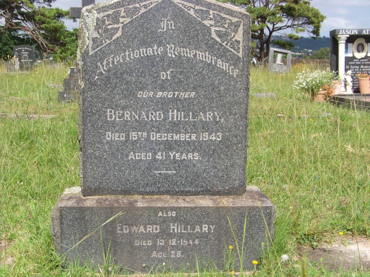 HILLARY Bernard -1943 :: HILLARY Edward -1944