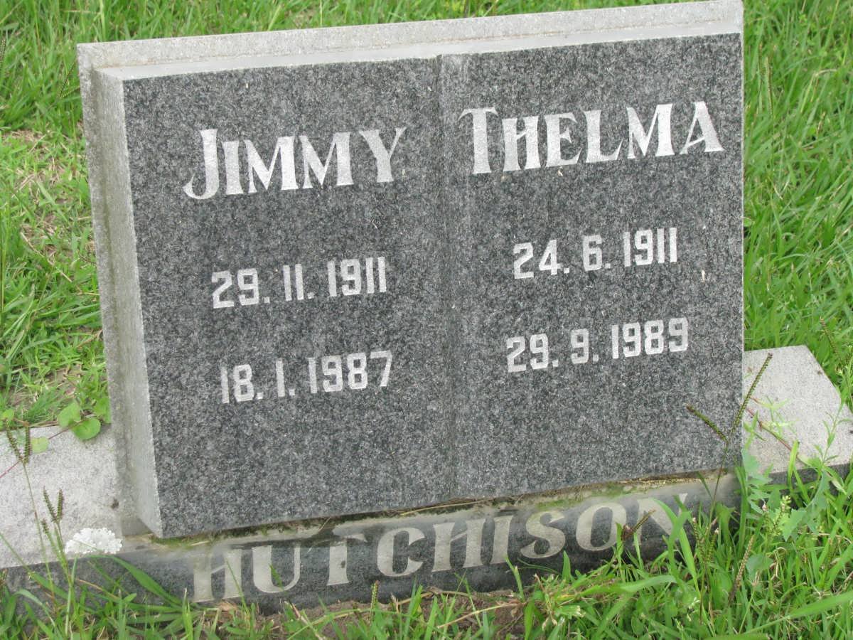 HUTCHISON Jimmy 1911-1987 &amp; Thelma 1911-1989