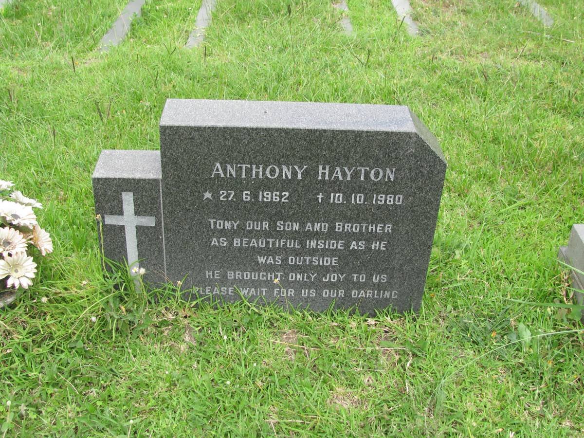 HAYTON Anthony 1962-1980