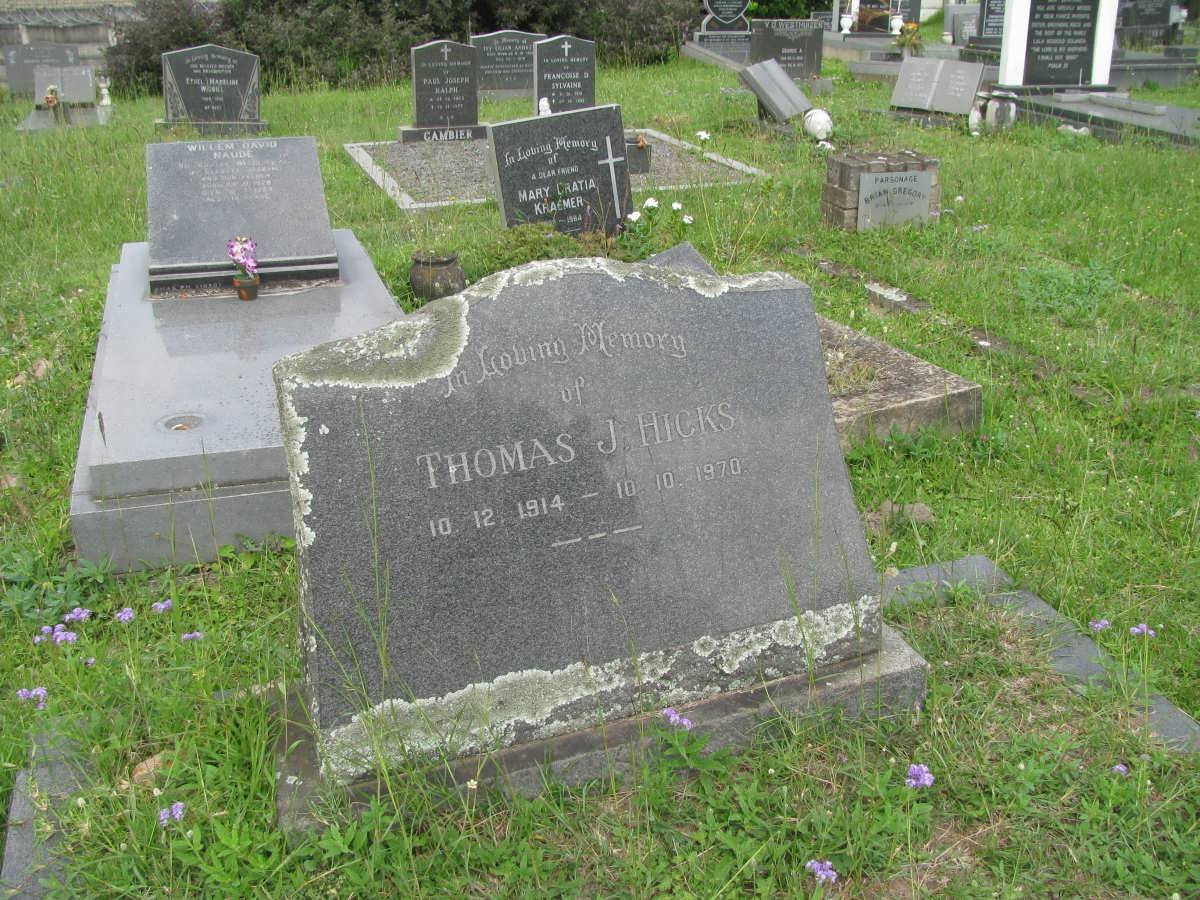 HICKS Thomas J. 1914-1970