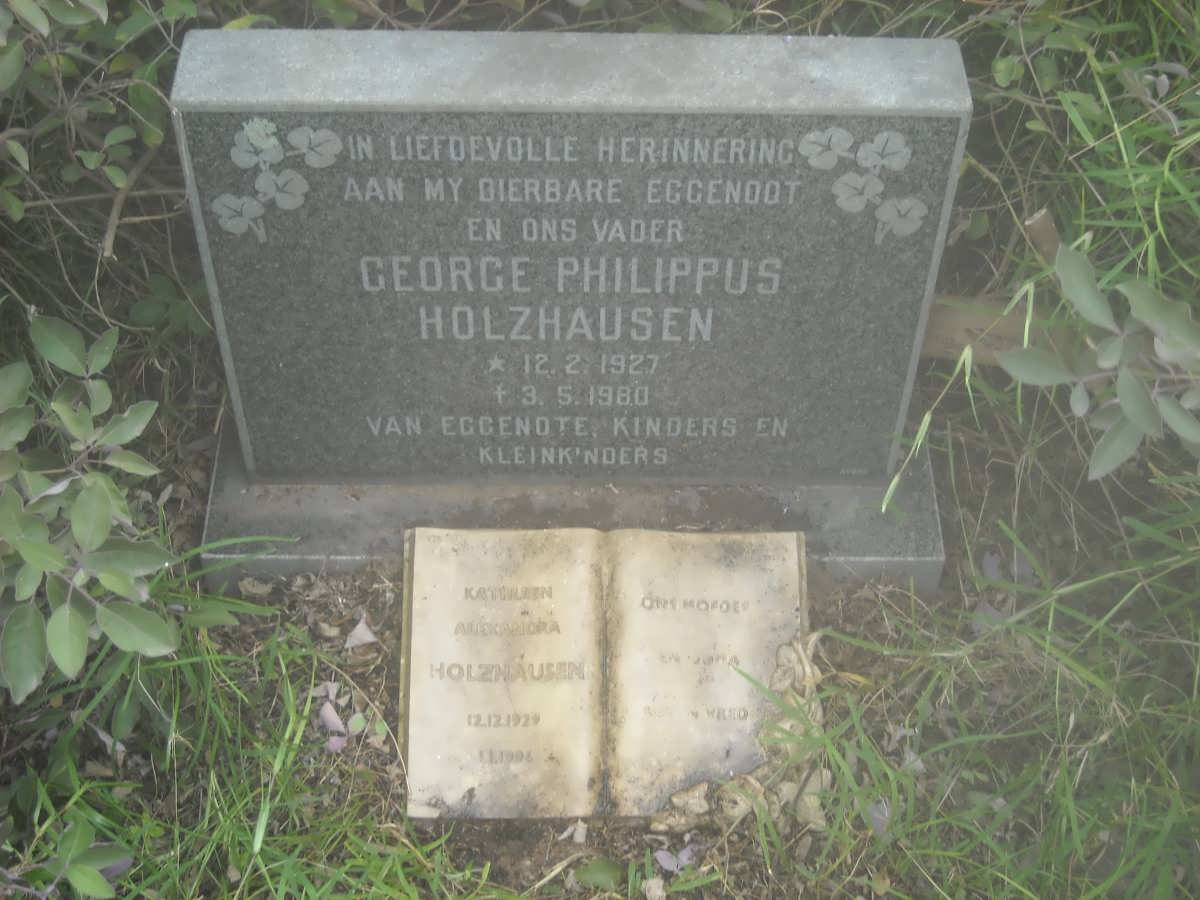 HOLZHAUSEN George Philippus 1927-1980 :: HOLZHAUSEN Kathleen Alexandra 1929-1984