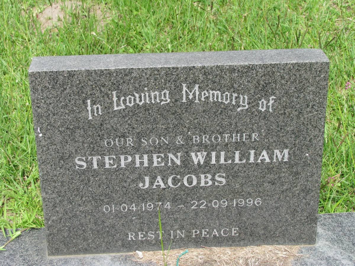JACOBS Stephen William 1974-1996