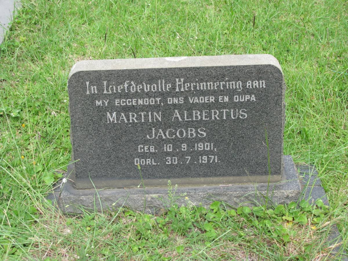 JACOBS Martin Albertus 1901-1971