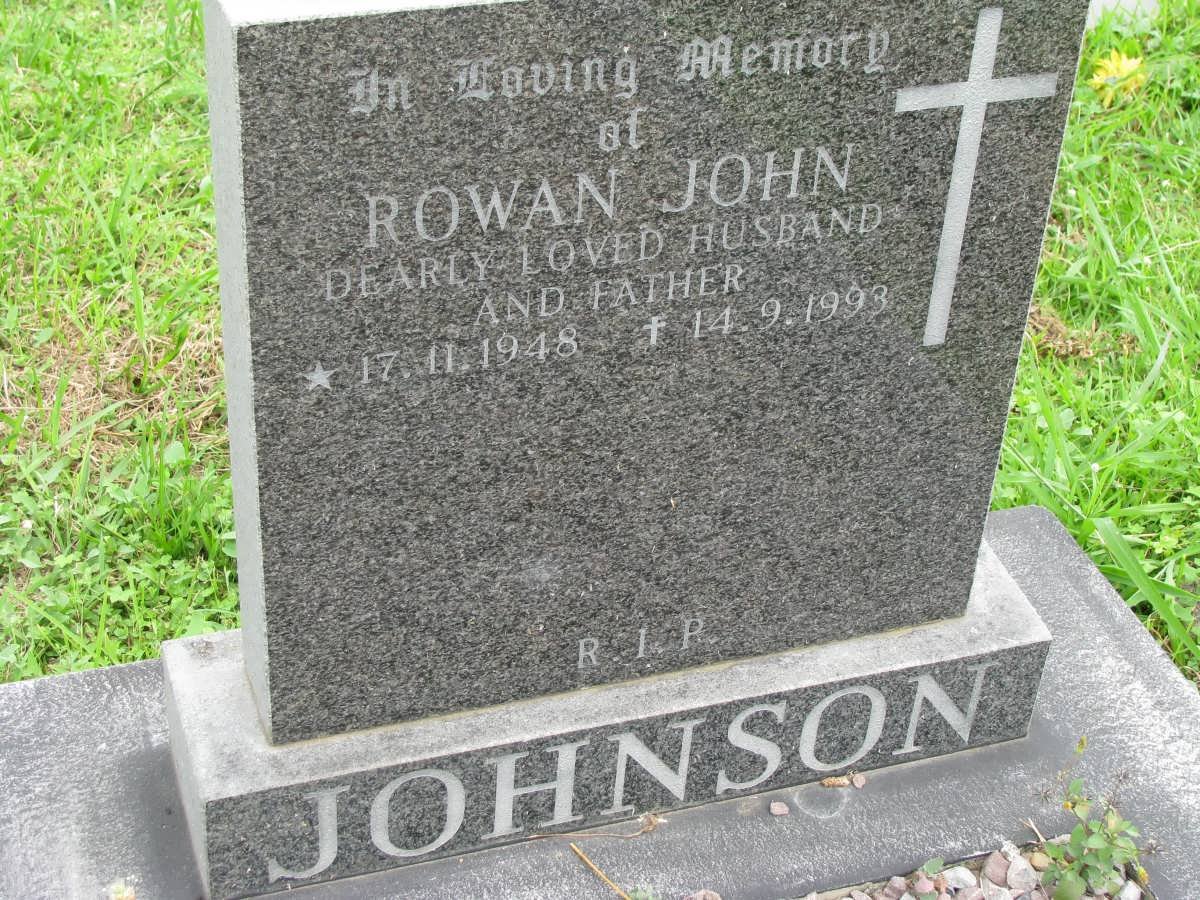 JOHNSON Rowan John 1948-1993