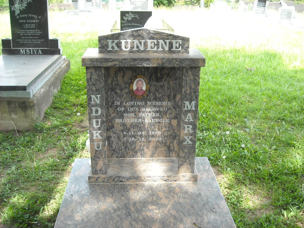 KUNENE Nduku Marx 1969-2003