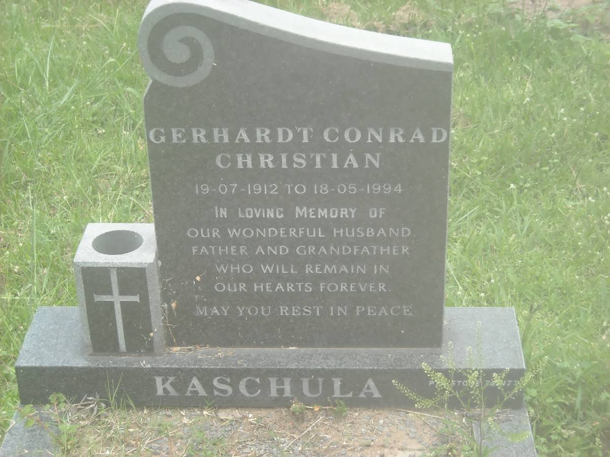 KASCHULA Gerhardt Conrad Christiaan 1912-1994