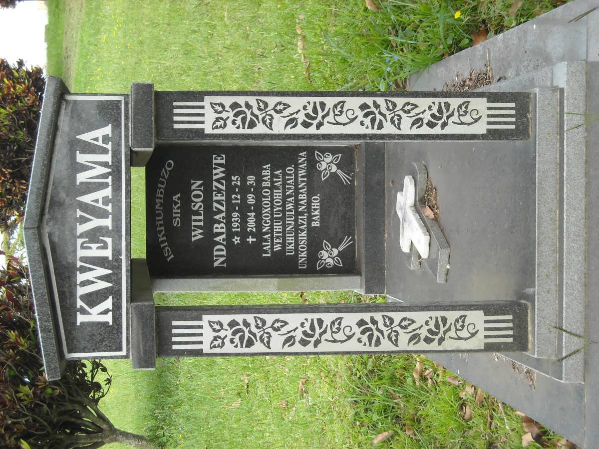 KWEYAMA Wilson Ndabazezwe 1935-2004