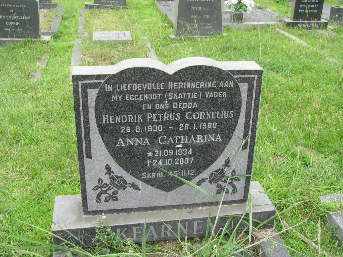 KEARNEY Hendrik Petrus Cornelius 1930-1980 &amp; Anna Catharina 1934-2007