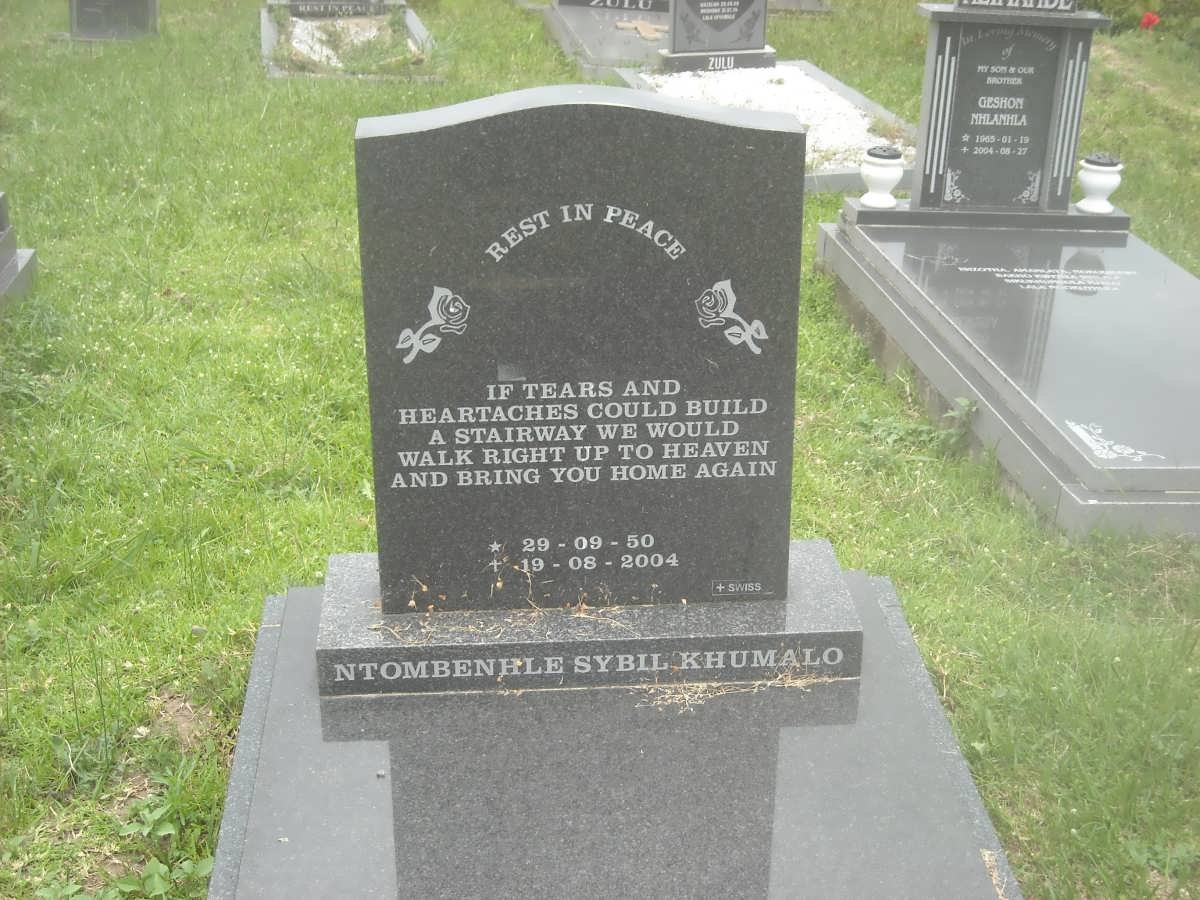 KHUMALO Ntombenhle Sybil 1950-2004