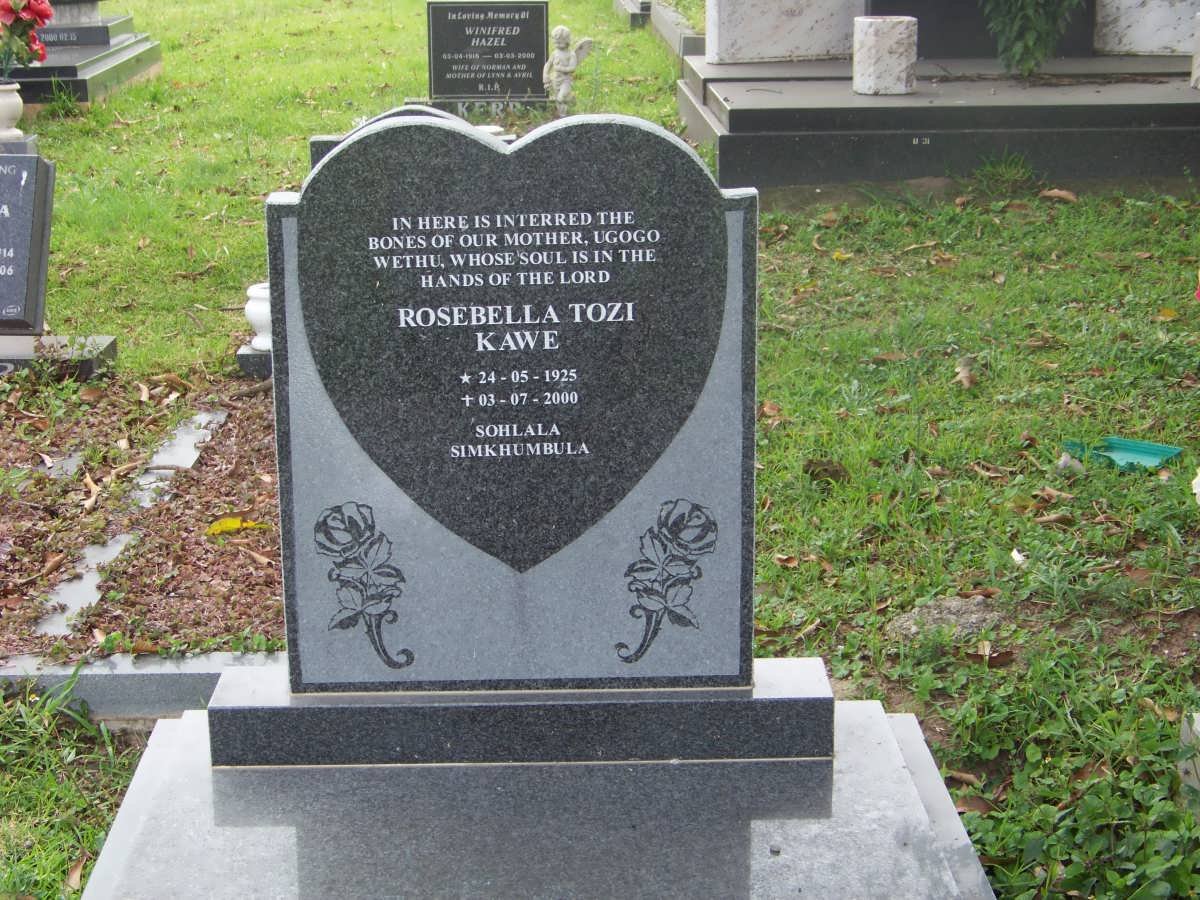 KAWE Rosebella Tozi 1925-2000